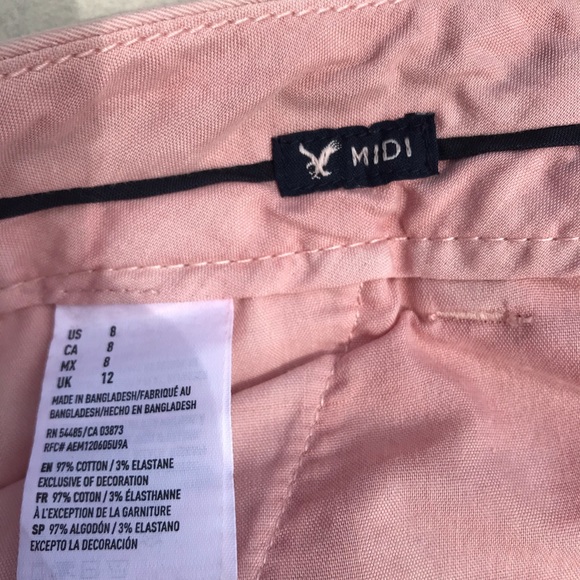 American Eagle Midi Shorts Pink - Picture 4 of 4